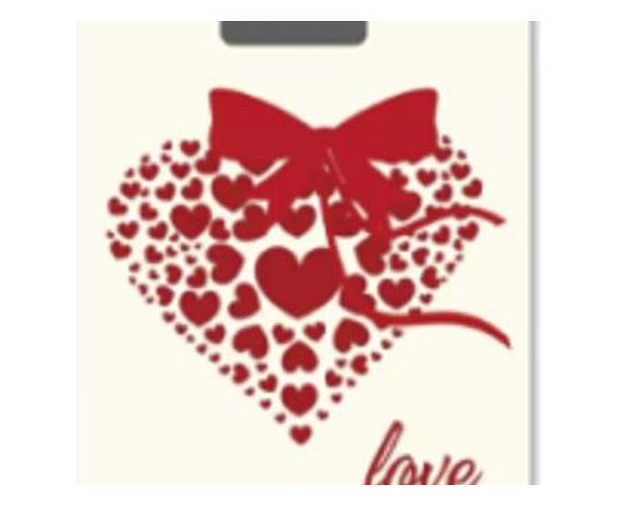 Пакет "Сердечко Love" 9х15 — PR140-9x15